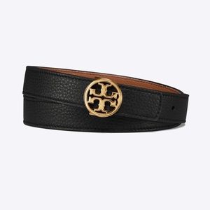 Tory Burch Black/Brown Reversible Belt